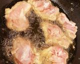 豪快に肉を食べる黒酢鶏作り方5写真