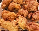 豪快に肉を食べる黒酢鶏作り方6写真