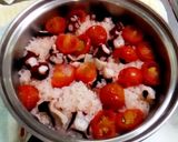 タコとトマトの白だしバター飯作り方5写真