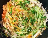 簡単!ひき肉とマロニーのピリ辛炒め作り方8写真