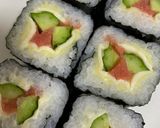 海苔巻きシリーズ！たらこチーズかっぱ巻き作り方3写真