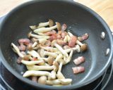 きのことベーコンの和風パスタ作り方1写真