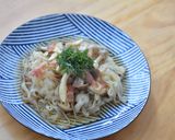 きのことベーコンの和風パスタ作り方3写真