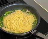 ツナと小松菜の和風パスタ作り方5写真