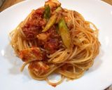 ツナのトマトソースパスタ作り方6写真