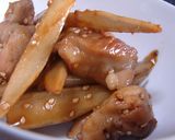 鶏と牛蒡の甘辛煮作り方4写真