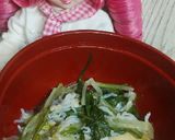 リカちゃん♡じゃこさん揚げさん水菜味噌汁作り方9写真