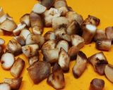 しいたけの軸で炊き込みご飯作り方4写真
