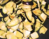簡単！茄子と胡瓜入り豚キムチ作り方1写真