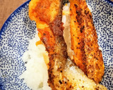 鮭ハラス切り落とし焼きと白ご飯作り方5写真