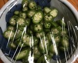 ワサビとダシの効いたアボカドオクラ作り方1写真