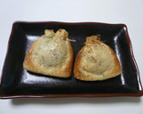 ひきわり納豆の油揚げ包み焼き作り方3写真