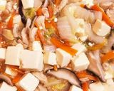 鶏胸肉と白菜椎茸豆腐のうま塩煮作り方4写真