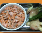 爽やか☆焼鮭と香味野菜の巻き寿司作り方1写真