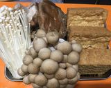 たっぷりキノコと厚揚げの煮物作り方1写真