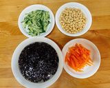 鉄分たっぷり♪ひじきと大豆のごまサラダ作り方1写真
