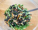 鉄分たっぷり♪ひじきと大豆のごまサラダ作り方4写真