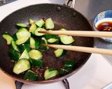 キュウリのピリ辛ゴマ油炒め作り方3写真