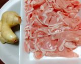 豚肉と新しょうがの炒め煮作り方1写真