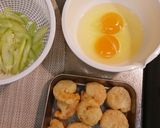 小えび天オーラルソース玉子炒め作り方3写真