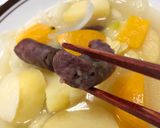鹿肉ソーセージのポトフ作り方3写真