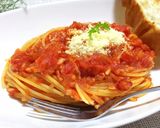 簡単！ガーリックトマトパスタ作り方8写真