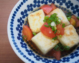 揚げ焼きで簡単！揚げ出し豆腐♪トマト入り作り方8写真
