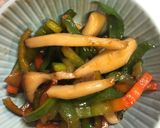 エリンギとピーマンの甘辛炒め作り方3写真
