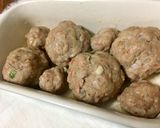 レンチン簡単 カニカマ入り肉団子作り方3写真