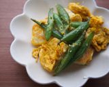 インゲン・豆腐のカレー粉卵炒め♪作り方8写真