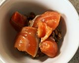 1分で完成！納豆とサーモンと温泉卵！作り方2写真