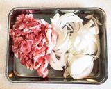 生姜焼き肉丼作り方1写真