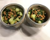 つるむらさきとキュウリと納豆の和え物作り方5写真