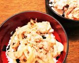 生姜焼き肉丼作り方5写真