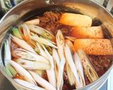 長ねぎ白滝牛バラ薄切り肉で 肉豆腐作り方6写真