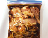 【下味冷凍】手羽元と玉ねぎの黒酢煮作り方3写真