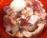 簡単・レンちん大根、鶏肉の煮物作り方1写真