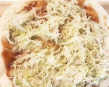 簡単トルティーヤアレンジ　お好み焼き風作り方2写真
