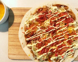 簡単トルティーヤアレンジ　お好み焼き風作り方5写真