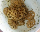 弁当★レンコンチップス→カレー味リメイク作り方2写真