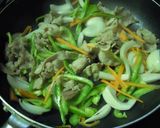 野菜炒め☆焼肉のタレ味作り方3写真