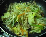 野菜炒め☆焼肉のタレ味作り方5写真