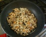 カレー味の鶏きのこパスタ作り方4写真