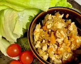 白滝とコク旨鶏そぼろのレタス包み作り方4写真