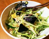 揚げ茄子と香味野菜のサラダ作り方6写真