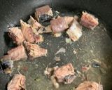 鯖と豆腐のピリ辛味噌ダレ煮込み作り方2写真