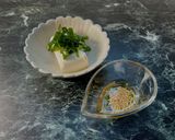 冷奴　バジル白だしオリーブオイル作り方3写真