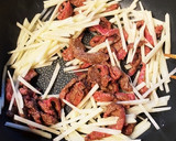 ♡じゃがいもを使って手軽に！青椒肉絲♡作り方3写真