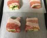 厚揚げの豚バラ巻き焼き〜ねぎ味噌作り方2写真