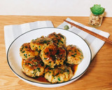 簡単☆豚ひき肉とニラのつくねバーグ☆作り方9写真
